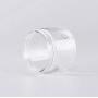 6PCS (200ML/6.8OZ) Transparent Empty Plastic Boxes with Clear Screw Cap Refillable Cosmetic Container Jar Facial Cream Face Eye Essence Hair Film Candy Honey Holder Trial Sample Case