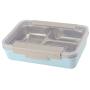 Lcxliga Bento Box Picnic Outdoor Activity Travel Kitchen Food Storage Stainless Steel Heat Insulation Container Lunch Box(blue)