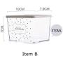 Plastic Sealed Kitchen Storage Box Transparent Food Cans Grain Dried Fruit Jar Cookie Tank Organizer Tools,Itme B