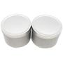 SUPVOX 10pcs Metal Tins Jar Top Empty Tins Candle Travel Tins Store Spices Candies Tea Gift Silver