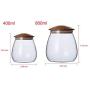 Kitchen Tea Storage Bottles Glass Candy Jars With Cork Lid Spices Sugar Coffee Container Receive Organizer Cans Tools 800ml