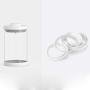 Hemoton 500ML Glass Dry Food Sealed Jar Cereal Grain Canister Airtight Food Storage Container for Kitchen