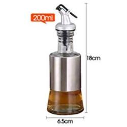 Mini Spice Jars Glass oil bottle kitchen supplies stainless steel oil pot