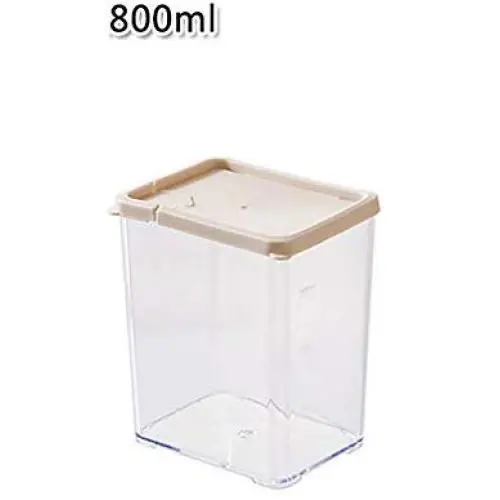 Bouteilles en Plastique Transparents, Récipients de Rangement Scellés Pack de 3 - D 800ml x 3 Bouteilles en Plastique Transparents, Récipients de Rangement Scellés Pack de 3 - D 800ml x 3