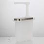 Flameer Sauce Pump Dispenser, 2l/ 3l Plastic Oil Vinegar Soy Sauce Dispenser Pump Sprayer for BBQ, Grilling, Kitchen, Cooking, Salad, Bread Baking, Frying - as described, 1L A