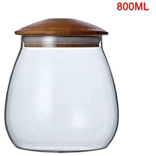 Tenrry 800ml/400ml Preserve Jars Glass Food Airtight Kitchen Glass Storage Containers