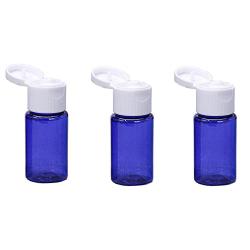 12PCS Cobalt Blue 10ml 0.34oz Empty Flip Cap Plastic Bottle Vial Container BPA-Free Jar Pot For Travel Liquid Sample Lotions Shampoo Creams Makeup Comestic Water Shower Gel Emollient