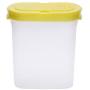 Clear Seasoning Pot Cans Spice Rack 2 Lid Condiment Bottles Pepper Shakers Box Kitchen Tools Spices Storage Jar for Cooking (Yellow)