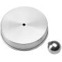 Freebily 2pcs Rustproof Stainless Steel Apothecary Storage Lids Covers for Diameter 70mm Regular Mouth Mason Jars Silver One Size