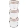 Glasbehälter Yl Ly Stapelbare Glasbehälter Küche Transparente Glasflaschen Süßigkeitenbehälter Getreidespeicherbehälter für Lichtpulver, Glasflaschen.