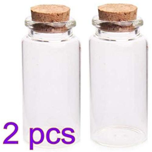 Glass Jars Bottles With Cork Stoppers4Pcs 3060MM 25ML Glass Bottles Wishing Bottle Empty Sample Storage Jars with Cork Stoppers Transparent