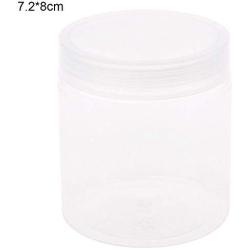 Grey990 Wide Round Transparent Plastic Food Storage Container Sealed Jar Box with Lid Kitchen Storage Container 7.28cm