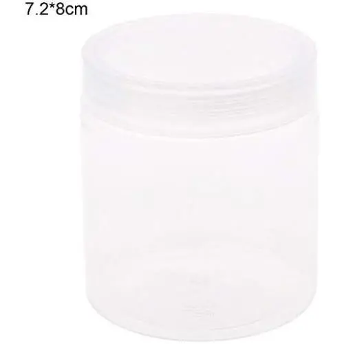 Grey990 Wide Round Transparent Plastic Food Storage Container Sealed Jar Box with Lid Kitchen Storage Container 7.28cm Grey990 Wide Round Transparent Plastic Food Storage Container Sealed Jar Box with Lid Kitchen Storage Container 7.28cm
