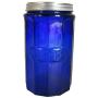 Cobalt Blue Glass Coffee Jar