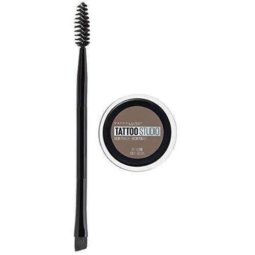Maybelline New York Tattoostudio Brow Pomade Long Lasting, Buildable, Eyebrow Makeup, Blonde, 0.106 Ounce