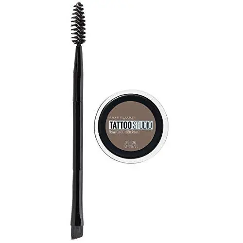 Maybelline New York Tattoostudio Brow Pomade Long Lasting, Buildable, Eyebrow Makeup, Blonde, 0.106 Ounce