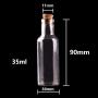 | Storage Bottles & Jars | 20pcs 35ml size 309011mm Transparent Glass Wishing Bottles with Cork Stopper Empty Spice Jars Vials Christmas Wedding gift | by HUDITOOLS | 1 PCs