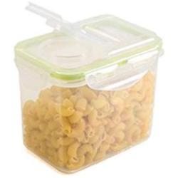 HUPLUE Kitchen Square Food Storage Containers Canister Pantry Organizer Jar Cereal Container Air Tight Canisters with Lids
