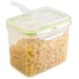HUPLUE Kitchen Square Food Storage Containers Canister Pantry Organizer Jar Cereal Container Air Tight Canisters with Lids