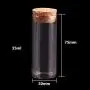 | Storage Bottles & Jars | 15ml/25ml/30ml/35ml/40ml/50ml/60ml Small Test Tube with Cork Stopper Bottles Jars Vials DIY Craft 24pieces | by HUDITOOLS | 1 PCs