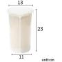 Coherny 4 Compartments Plastic Kitchen Storage Containers with Airtight Lid Food Holder Tin Canister for Grains, Dried Fruit, Snacks