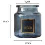 Nordic Chic Glass Gray Storage Jar Bottle Scandinavian European Transparent Desk Storage Bottle Organizer Flower Container Decor,4