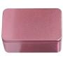 Yardwe Rectangular Tinplate Tea Tin Mini Tea Container Coffee Sugar Storage Box for Loose Tea 13x8x6cm(Pink)