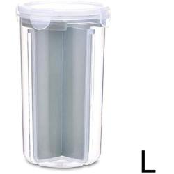Tenrry Home Kitchen Storage Jar Sealed Anti-Moisture Sorting Grids Beans