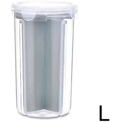 Tenrry Home Kitchen Storage Jar Sealed Anti-Moisture Sorting Grids Beans