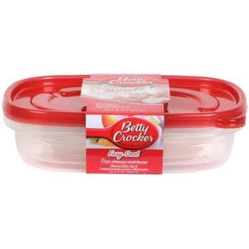 Betty Crocker Food Storage Containers + Lids 30.3 fl. oz. (2-ct. Packs)