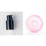 1PCS 50ml Pink Empty Refillable Glass Pump Bottle With Black Pump Cover Cosmetic Makeup Eye Cream Lotion Emulsion Toiletries Liquid Storage Containers Cosmetic Travel Packing Bottle