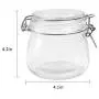 Bouteilles de conservation en verre Betrome 16 OZ avec couvercle en caoutchouc étanche, réutilisables, pour cuisine, stockage de confiture, gelée, miel, haricots, épices (6 pièces) Bouteilles de conservation en verre Betrome 16 OZ avec couvercle en caoutchouc étanche, réutilisables, pour cuisine, stockage de confiture, gelée, miel, haricots, épices (6 pièces)