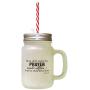 Black Thou Shalt Make Thy Prayer Unto Him Frosted Glass Mason Jar With Straw