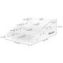 TBwisher Acrylic Spice Rack Organizer - 4 Tiers Kitchen Seasoning Shelf Stand Holder ＆ 40 pieces Storage Stickers Labels for Spice Jars (Acrylic)