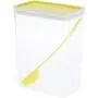 Cereal and Dry Food Storage Container，Colorful Airtight Lids - Bpa Free，Great for Pasta, Rice, Sugar, Flour, Baking, Pet Food & More - Yellow