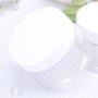 UPKOCH Kunststoff Aufbewahrungsglas Kosmetikcreme Flasche Behälter mit Deckel 120 ml 12 Stück (Weißer Deckel)