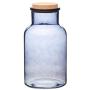 Kitchen Craft Natural Elements Large Glass Food Storage Jar, 3 litres (5.25 Pints) - Smoked Glass Effect