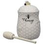 youngs Inc Ceramic Jar w/Honey Dip, Multi