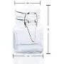 3/6/9/12/15 Stück 3 Oz Airtight Quadratische Glasbehälter mit Dichtung und Schraubdeckel – Ideal für Küche, Gewürze, Kräuter, Öl