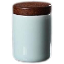 East Majik Set of 2 Portable Travel Storage Tea Sugar Jars Tea Tins - Blue