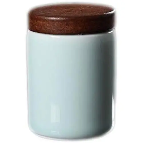 East Majik Set of 2 Portable Travel Storage Tea Sugar Jars Tea Tins - Blue