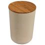 Rayher 46427000 Bamboo Storage, Round, 700ml,10,5cm, 14cm, Box 1pc, Natural