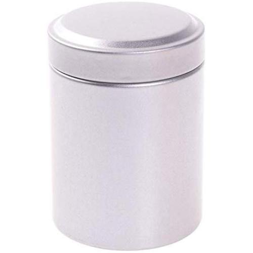 Mini Tin Storage Box Round Shaped Sealed Jar Cans Coffee Tea Candy Tea Iron Box Tinplate Container For Gift Home Decor New,Silver