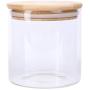 Lawei 4 Pack Glass Storage Jars with Sealed Bamboo Lids - 18.6 FL OZ Clear Glass Bulk Food Storage Canister for Serving Tea, Coffee, Spice, Candy, Cookie Lawei 4 Pack Glass Storage Jars with Sealed Bamboo Lids - 18.6 FL OZ Clear Glass Bulk Food Storage Canister for Serving Tea, Coffee, Spice, Candy, Cookie