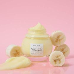 Glow Recipe Banana Souffle Moisture Face Cream - Soothing + Hydrating Facial Moisturizer with Centella Asiatica + Magnesium + Turmeric - Vegan Face Cream for Dry + Combination Skin (50ml / 1.7oz)