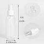 20 Stück 100 ml Feinstrauchsprühflaschen, Wiederverwendbar & Wiederauffüllbar, Leere Kunststoffflasche für Ätherische Öle, Reisen, Parfüms
