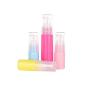 6PCS Plastic Refillable Empty Macaron Color Sample Pump Vial Bottle-Perfume Cosmetic Storage Container Makeup Emollient Cream Emulsion Lotion Toiletries Liquid Jar Pot(Color Random) (30ml/1oz)