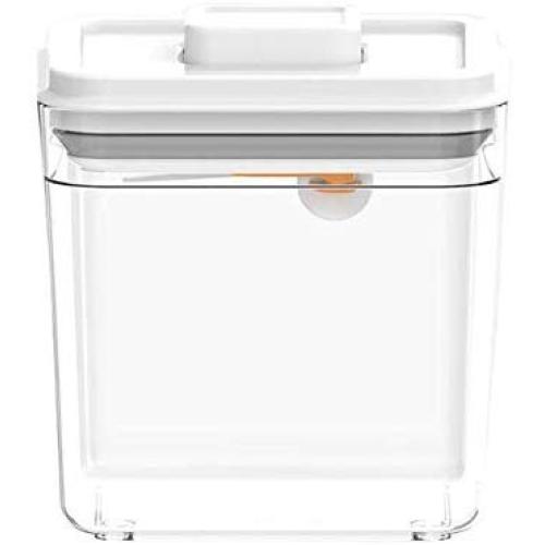 Urnanal Food Storage Containers Airtight Containers, Square Transparent Plastic Sealed Canister Kitchen Storage Box Food Cans Airtight Food Storage Jar