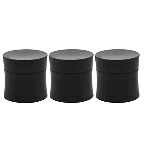 3PCS 30ML 1OZ Portable Black Empty Plastic Cream Bottles with Screw Cap and Inner Cover Face Hand Cream Storage Holder Makeup Case Refillable Durable Cosmetic Container Jar for Travel Daily Life 3PCS 30ML 1OZ Portable Black Empty Plastic Cream Bottles with Screw Cap and Inner Cover Face Hand Cream Storage Holder Makeup Case Refillable Durable Cosmetic Container Jar for Travel Daily Life