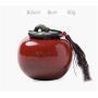 QIANZICAI Tea Cans, Red Persimmon Ceramic Storage Jars, Everything Goes Well, Creative Gifts, Gifts/Ornaments Tea Ceremony Accessories (Color : Red)
